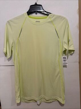 BNWT ASICS Light Neon Yellow Short Sleeve Running Tee